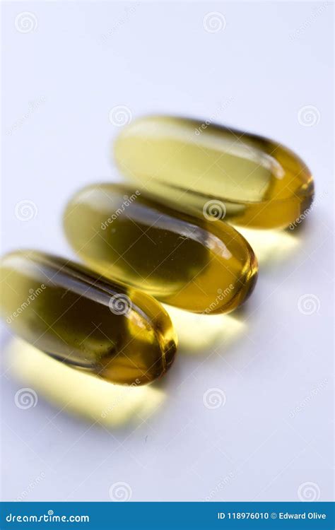 Cod Fish Liver Oil Capsules Stock Photo - Image of medical, tablet ...