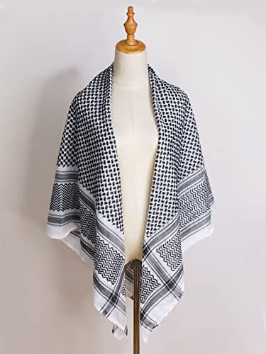 Homelex Keffiyeh Arab Head Scarf For Men Sheikh Muslim Turban Saudi