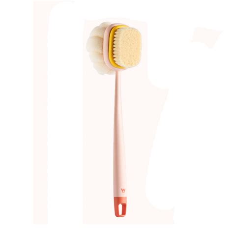 Loofah Back Scrubber Long Handle Shower Body Brush With Soft Mesh