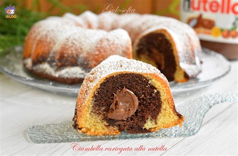 Ciambella Variegata Alla Nutella Ricetta Soffice E Golosa