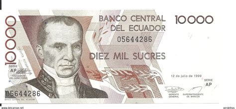 Ecuador Equateur 10000 Sucres 1999 Unc P 127