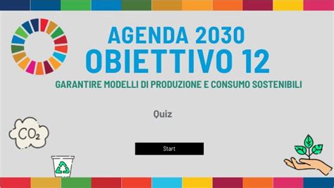 Quiz Obiettivo 12 Agenda 2030