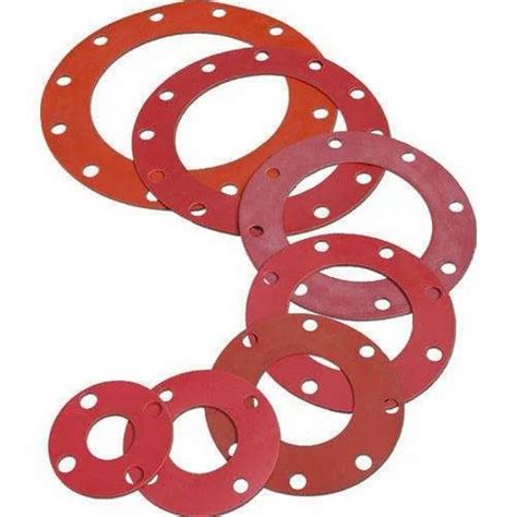 Red Natural Rubber Flange Rubber Gaskets Thickness Mm At Rs