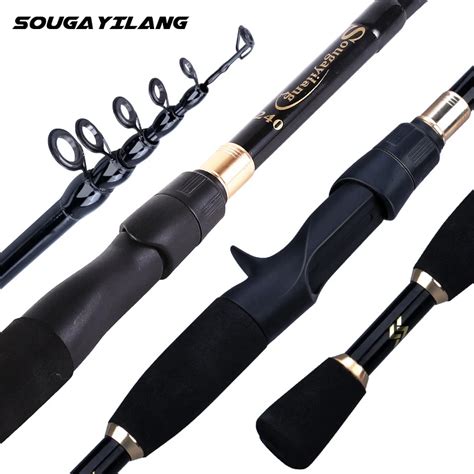 Sougayilang 1 8 2 4m Telescopic Fishing Rod Ultralight Spinning Casting