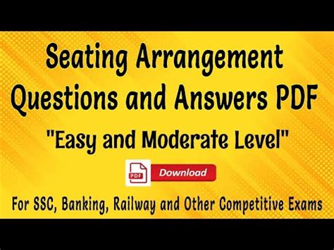 View 8 Linear Seating Arrangement Questions Pdf Signerltpics