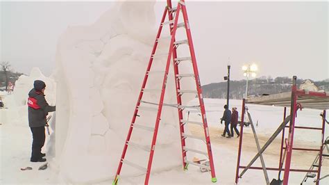 World Snow Sculpting Championship In Stillwater