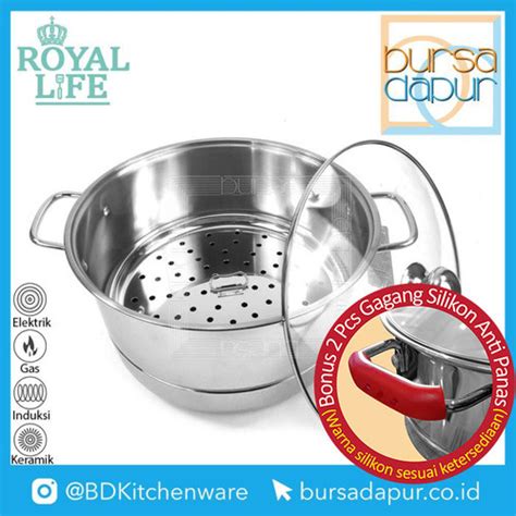 Jual Royal Life Stainless Langseng Steamer Pot Kukusan Stainless