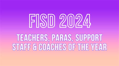 Friendswood ISD Announces 2024 Teachers Of The Year News Details