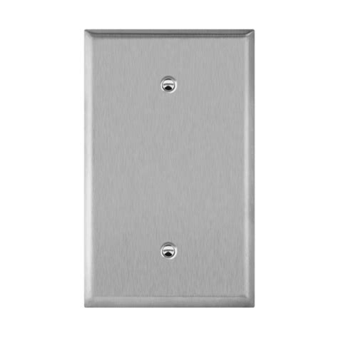 Blank Cover One Gang Metal Wall Plate Oversize Enerlites