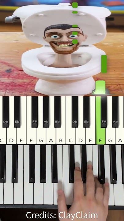 Clay Skibidi Toilet Piano Tutorial Youtube