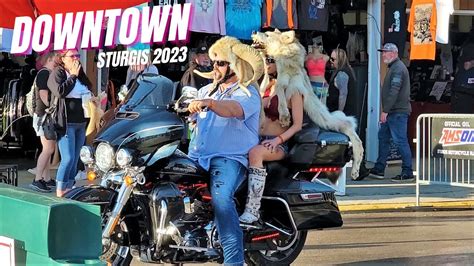 Sturgis 2023 Downtown Monday 83rd Annual Motorcycle Rally YouTube