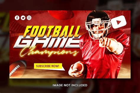 Premium Psd Football Game Youtube Thumbnails