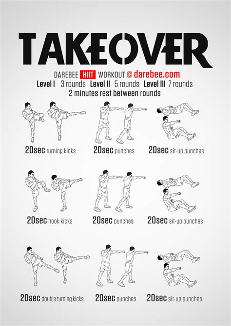 Printable Kickboxing Workout