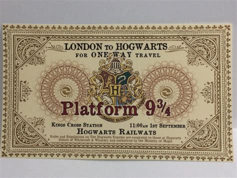 Harry Potter Poster Ticket