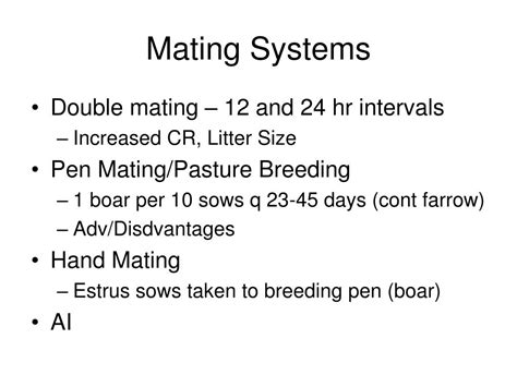 Ppt Swine Reproduction And Production Management Powerpoint Presentation Id4605491