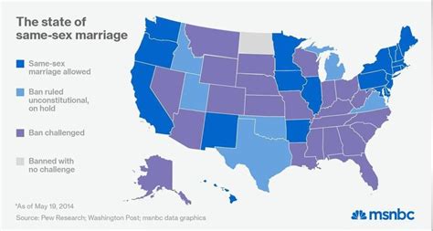 Where Same Sex Marriage Stands In The 50 States Nbc News