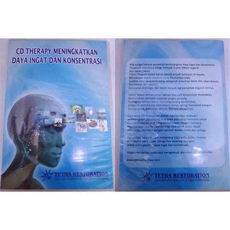 Jual PROMO CD Therapy Meningkatkan Daya Ingat Dan Konsentrasi