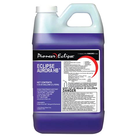 Pio605dtc Pioneer Eclipse 605dtc Aurora Hb™ Germicidal Liquid Disinfectant Cleaner Hill And Markes