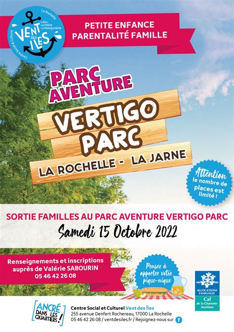 Sortie Familles Au Parc Aventure Vertigo Parc Centre Social