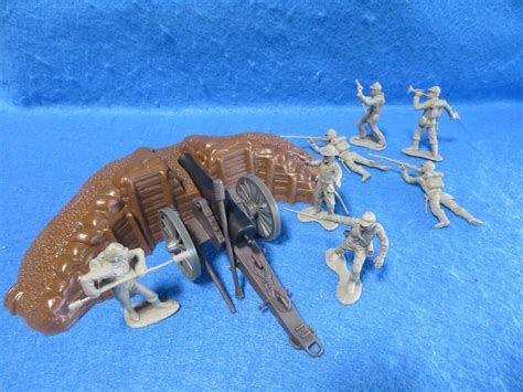 Classic Toy Soldiers Civil War Confed Artillery Set 54mm Redoubt