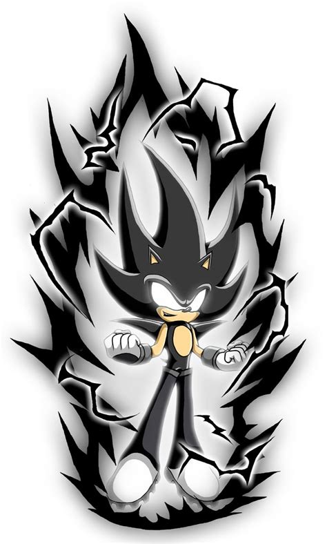 Hyper Sonic Black Aura By Sangata099 On Deviantart Hedgehog Art