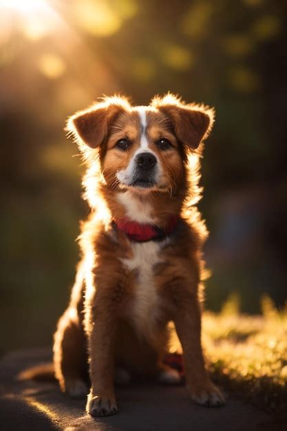 Premium Ai Image A Portrait Of A Cute Dog In Backlit Lighting