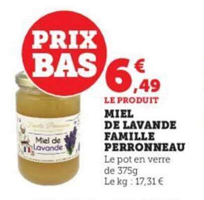 Promo Miel De Lavande Famille Perronneau Chez Hyper U ICatalogue Fr