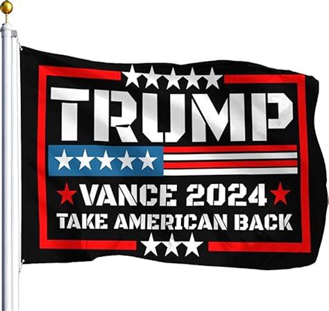 Amazon Trump Vance Flag Double Sided Cool Flags Wall Decor