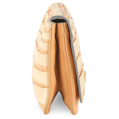 Chloé Chloe Nude Leather Clutch Flesh ref 656122 Joli Closet