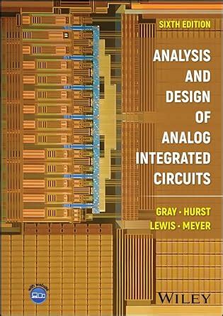 Amazon.com: Analysis and Design of Analog Integrated Circuits eBook ...