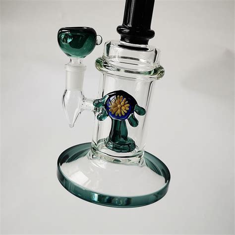 2020 Unique Showerhead Perc Heady Glass Bong 14 5mm Female Joint Water Pipe Thick Bong Dab Oil