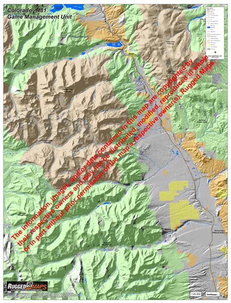 Colorado Hunting Map Colorado Hunting Unit 74 – Public Lands