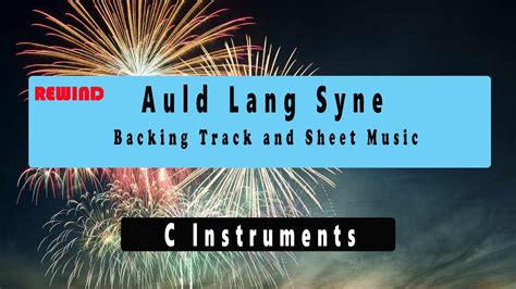 Auld Lang Syne Flute Violin Sheet Music And Backing Track YouTube