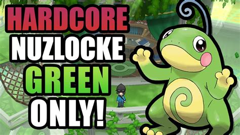 Pokémon X Hardcore Nuzlocke Green Pokémon Only No items No