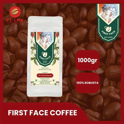 Jual First Face Coffee 100 Robusta Mix Blend Biji Kopi 1 Kg Di Seller