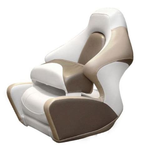 Find Crownline Boat Beige Gray White Marine Captains Bolster Bucket Seat In Racine