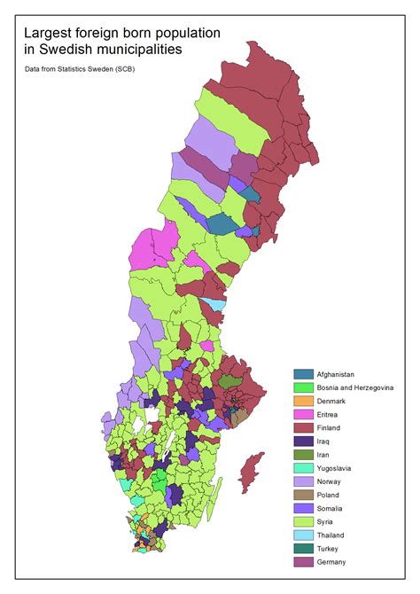 Largest Foreign Born Population In Swedish Municipalities Reurope