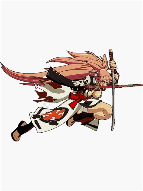 Baiken Guilty Gear Anime Cute Adorable Sticker By Oapq Redbubble