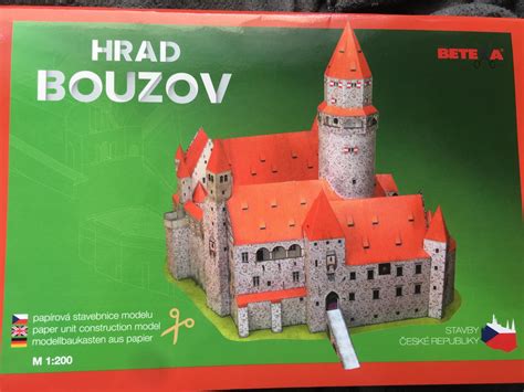 Papírový model hrad Bouzov Betexa Aukro