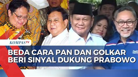 PAN Dan Golkar Beri Sinyal Dukung Prabowo Sejak April Hingga Mei YouTube