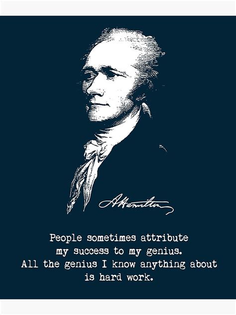 Alexander Hamilton Quote Portrait Framed Art Print For Sale By