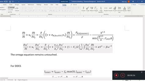 Turbulence Modelling K Omega Sst Ddes And Iddes Model Introduction