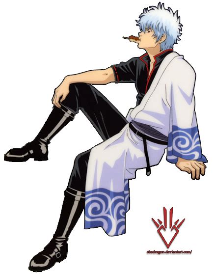 Gintoki Sakata Gintama Render By Obedragon On Deviantart