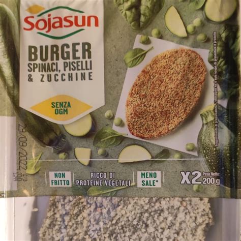 Sojasun Burger Spinaci Piselli E Zucchine Review Abillion