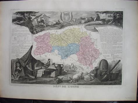 Carte Du D Partement De L Orne Extraite De L Atlas National Illustr