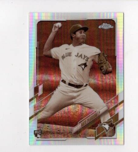 Topps Chrome Nate Pearson Rc Sepia Refractor Toronto Blue