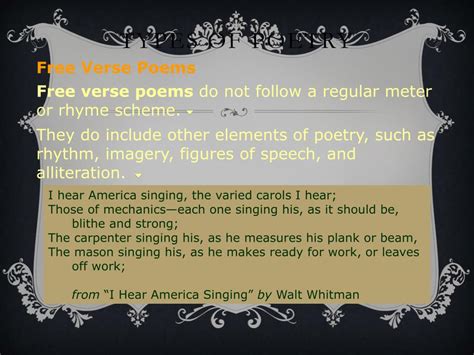 Ppt Types Of Poetry Powerpoint Presentation Free Download Id 6111335