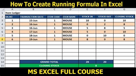 Excel Debit Credit Running Balance Formula Programming Hub YouTube