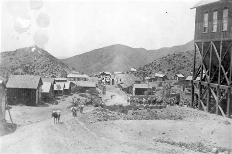 Silver King Mine And The Streets Of The Town Of Silver King Arizona