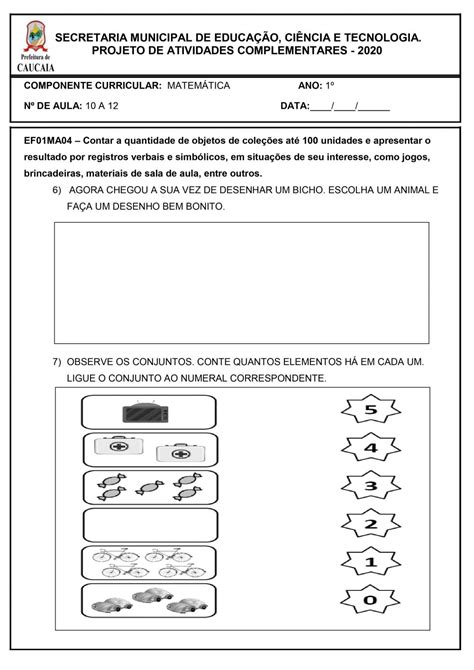 Atividades De Matem Tica Ano Bncc Para Imprimir S Escola